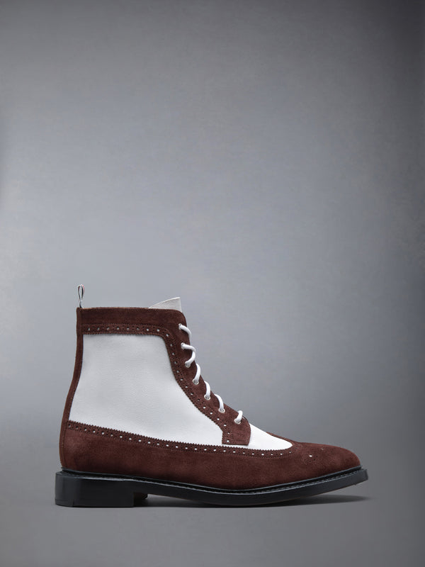 CALF SUEDE LONGWING BOOT - featured image