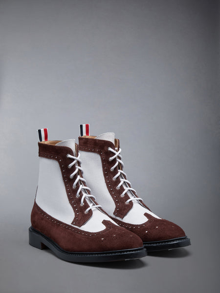 CALF SUEDE LONGWING BOOT
