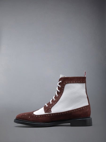 CALF SUEDE LONGWING BOOT