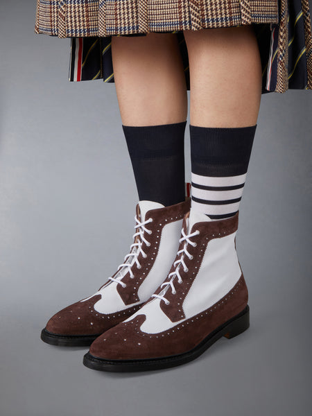 CALF SUEDE LONGWING BOOT