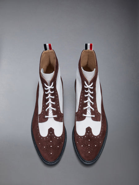 CALF SUEDE LONGWING BOOT