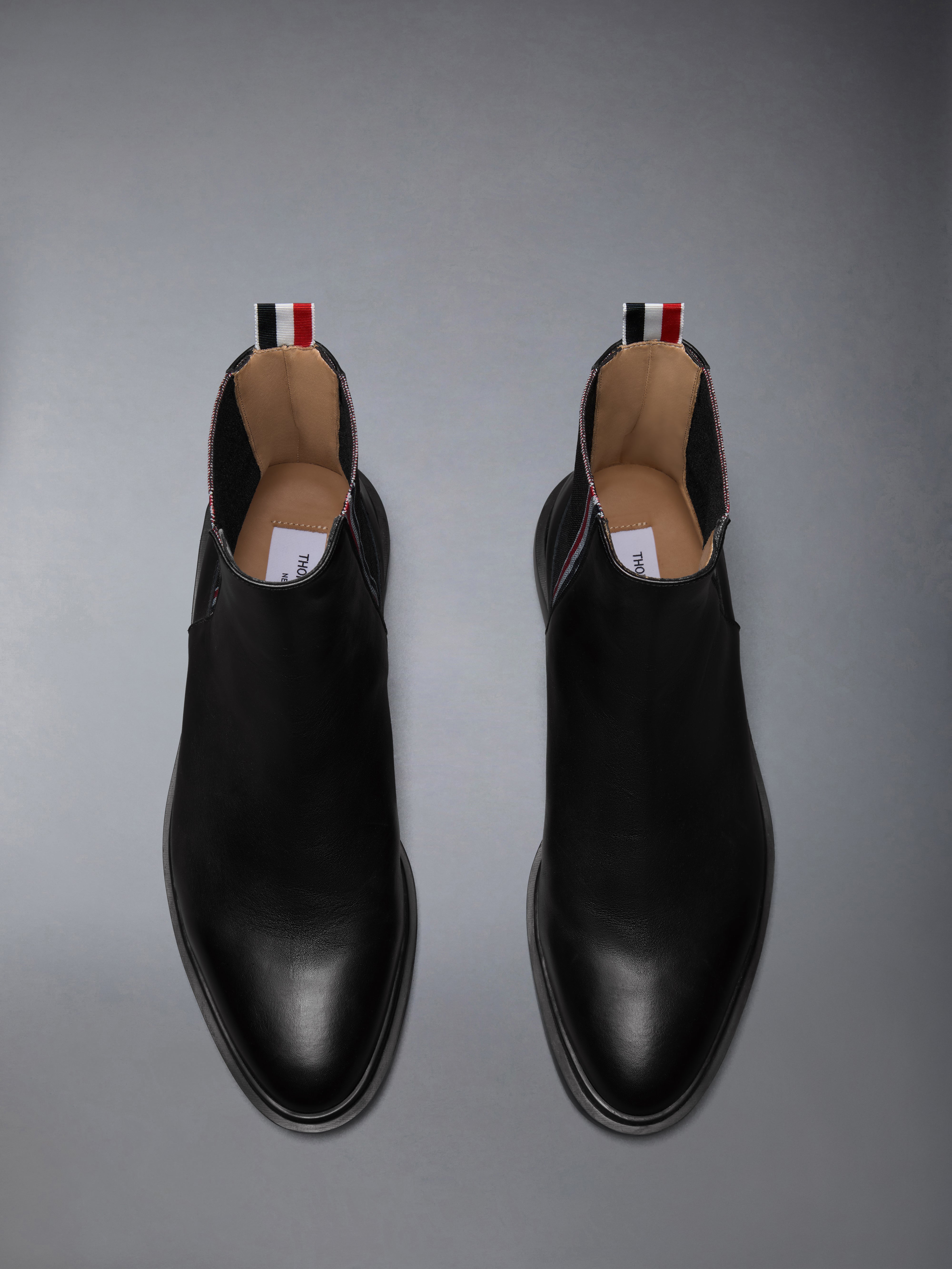 Vitello Calf Rwb Rubber Sole Chelsea Boot | Thom Browne