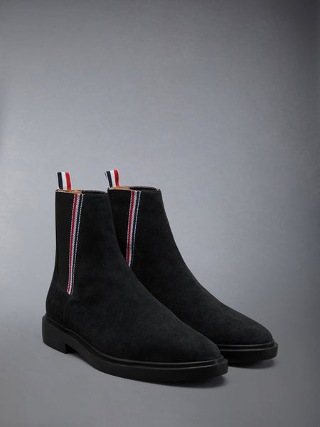 CALF SUEDE RWB STRIPE CHELSEA BOOT