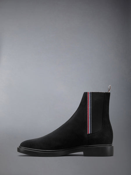CALF SUEDE RWB STRIPE CHELSEA BOOT