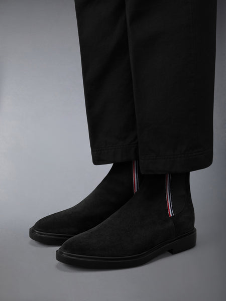 CALF SUEDE RWB STRIPE CHELSEA BOOT