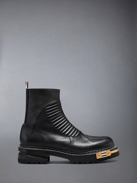 LEATHER MOTO BOOT BLACK
