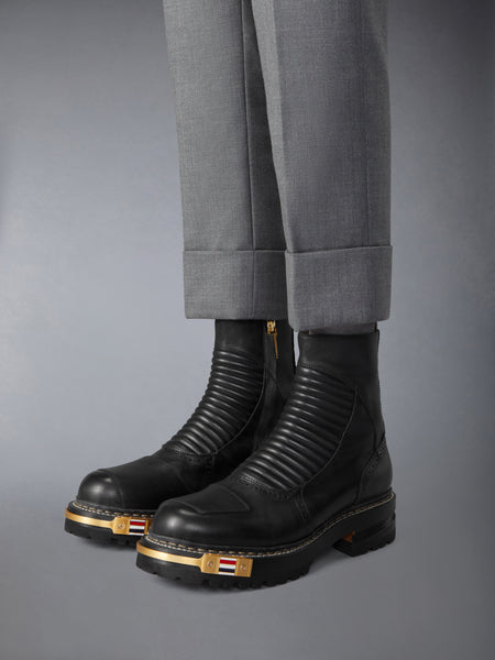 LEATHER MOTO BOOT BLACK