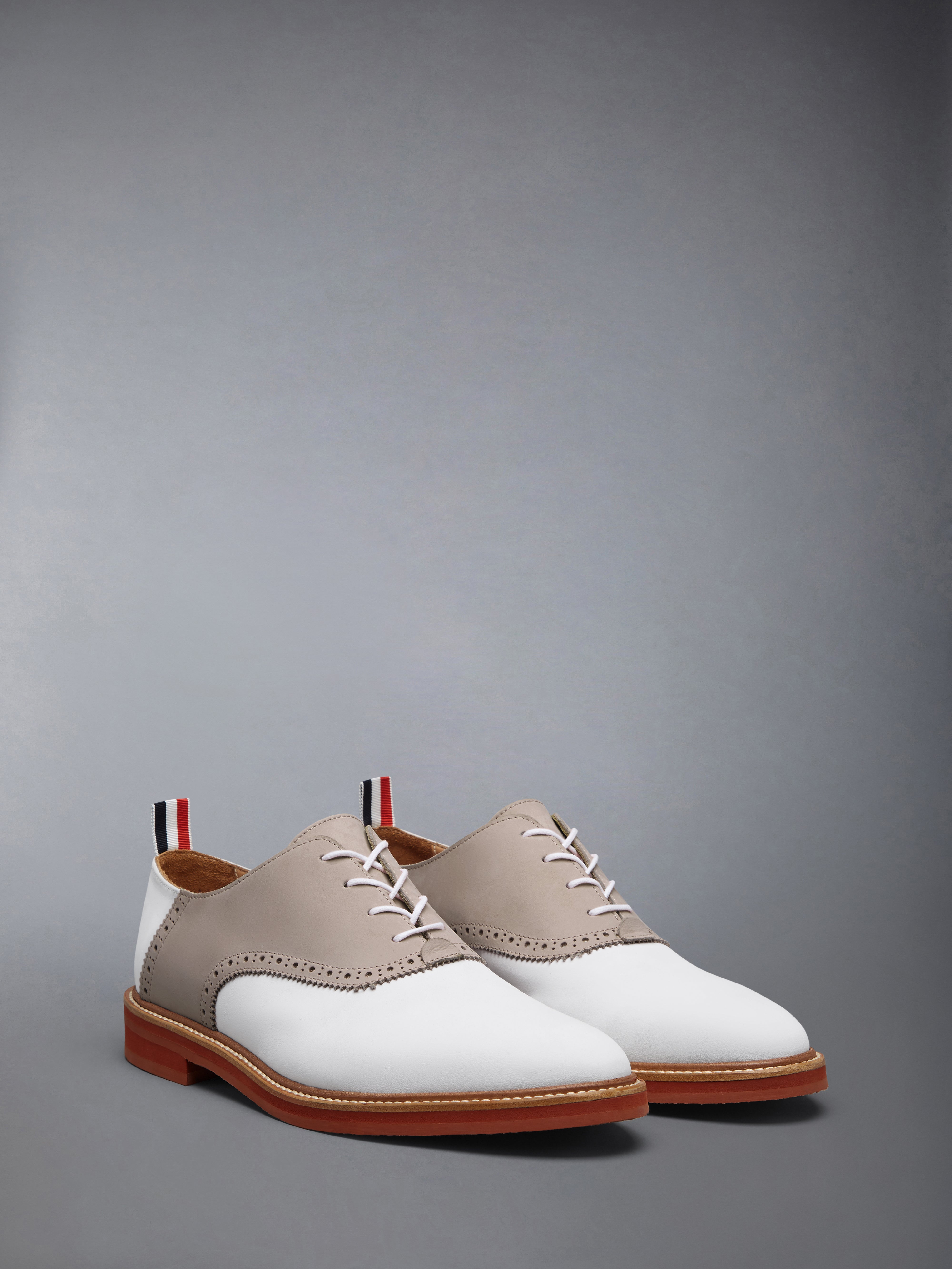 THOM BROWNE シルバー オックスフォードシューズ メンズ シューズ | Thom Browne