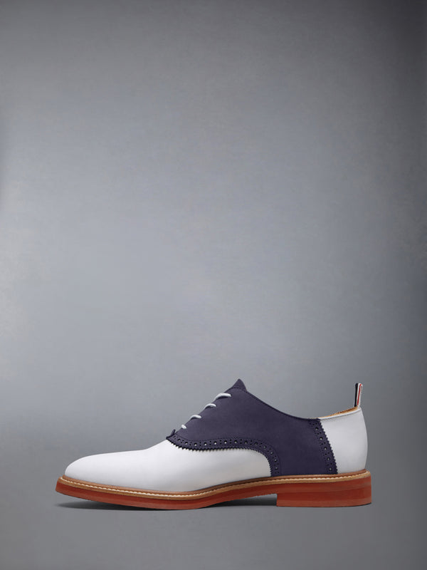 NUBUCK RUBBER SOLE SADDLE SHOE - image 3