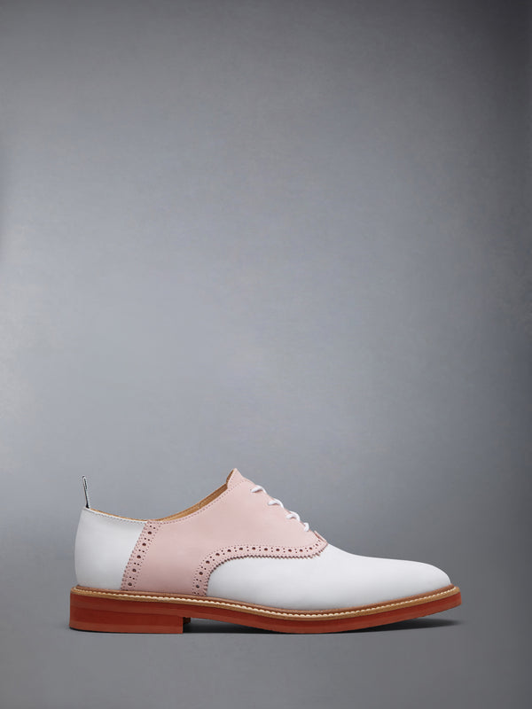 NUBUCK RUBBER SOLE SADDLE SHOE - featured image