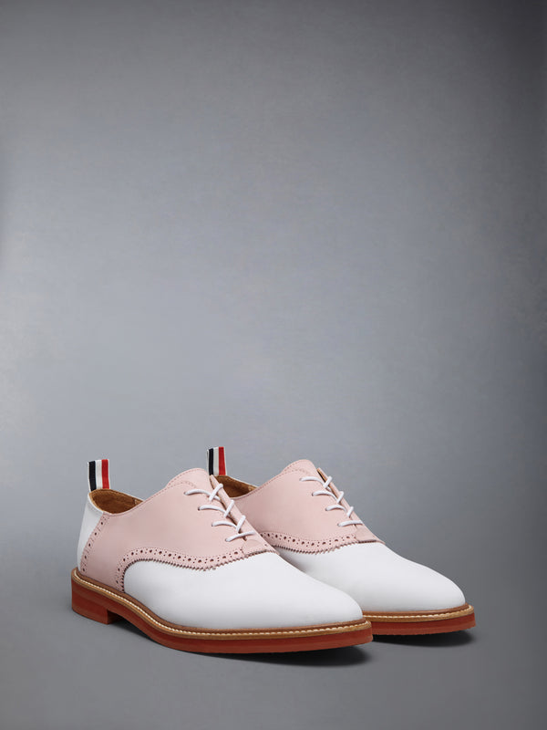 NUBUCK RUBBER SOLE SADDLE SHOE - image 2