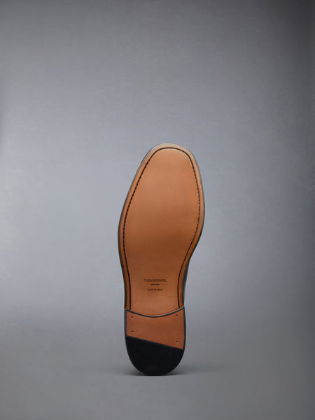 SOFT SPAZZOLATO RUBBER HEEL BLUCHER BLACK