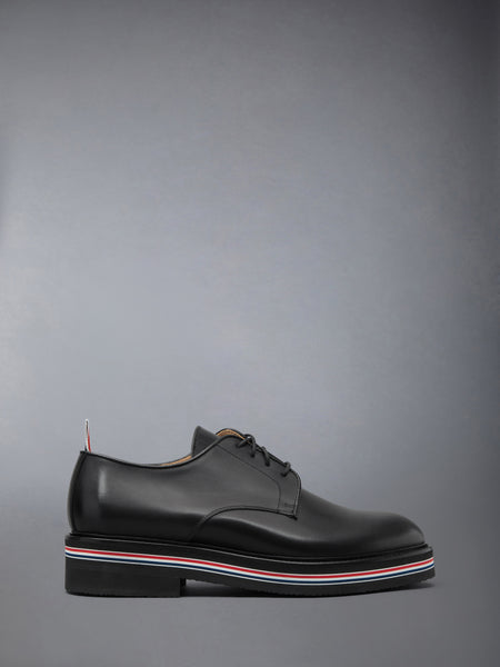 BOX CALF RUBBER SOLE UNIFORM SHOE BLACK