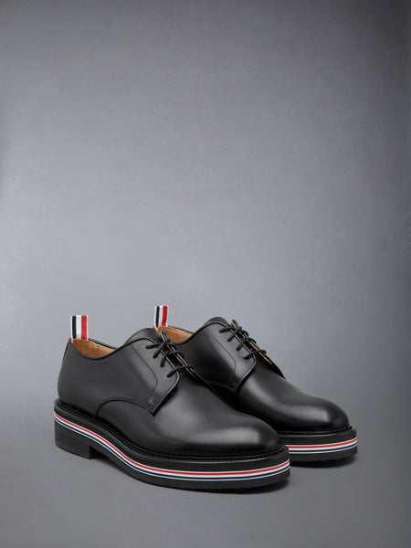 BOX CALF RUBBER SOLE UNIFORM SHOE BLACK