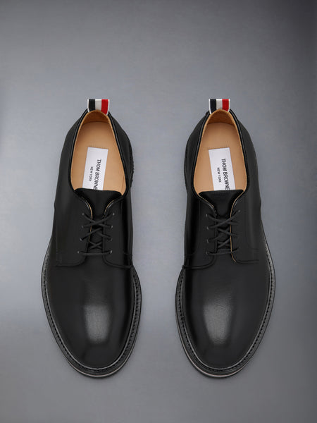 BOX CALF RUBBER SOLE UNIFORM SHOE BLACK