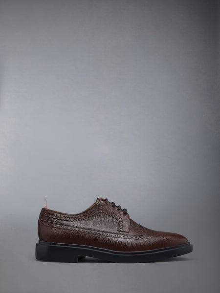 PEBBLE GRAIN RUBBER SOLE LONGWING BROGUE BROWN