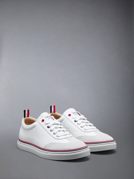 RWB LOW-TOP LEATHER SNEAKERS