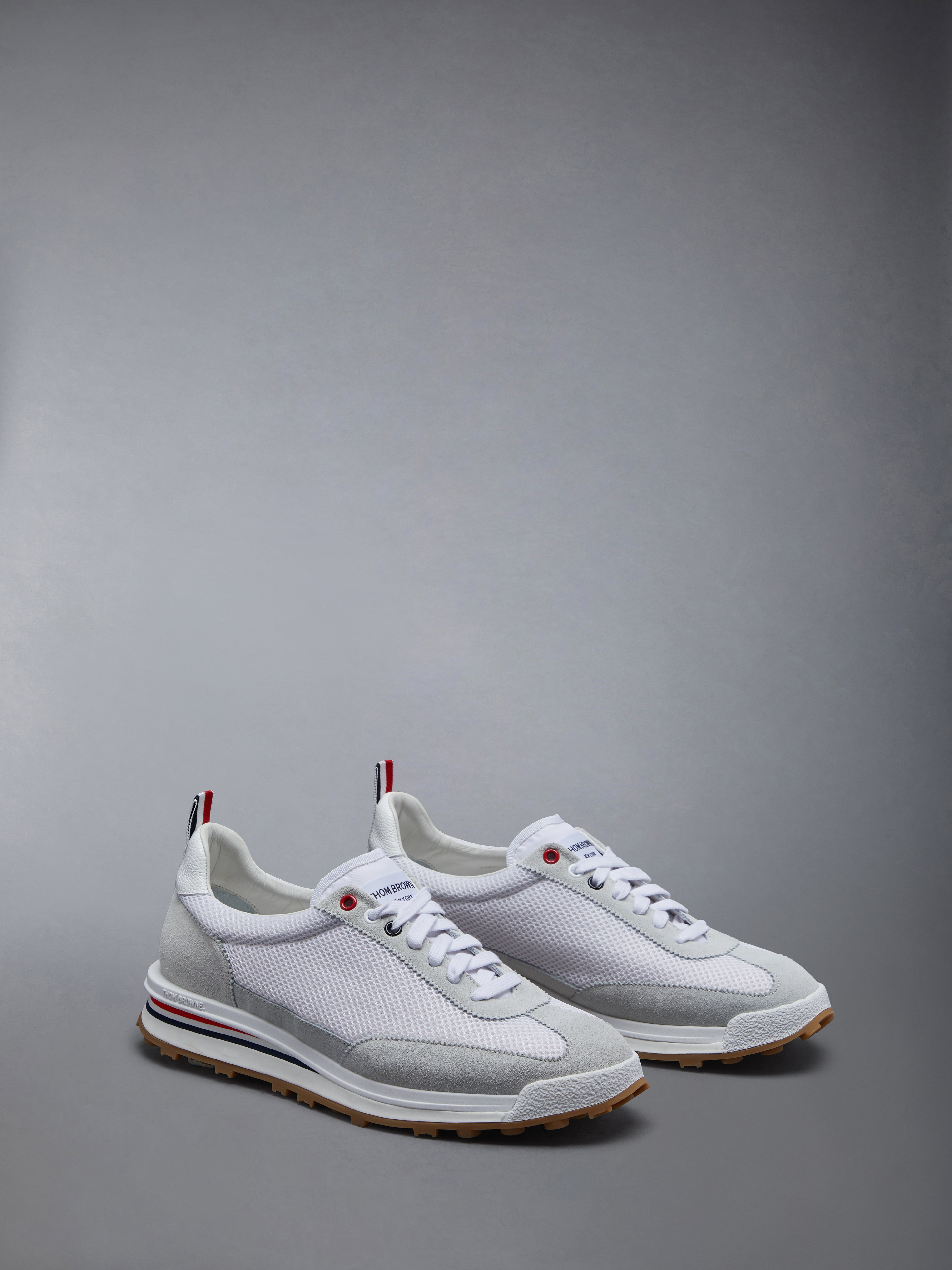 スニーカー THOM BROWNE Men Sneakers White MFD180A03050 03050100 RWB SOLE TECH RUNNER | Thom Browne