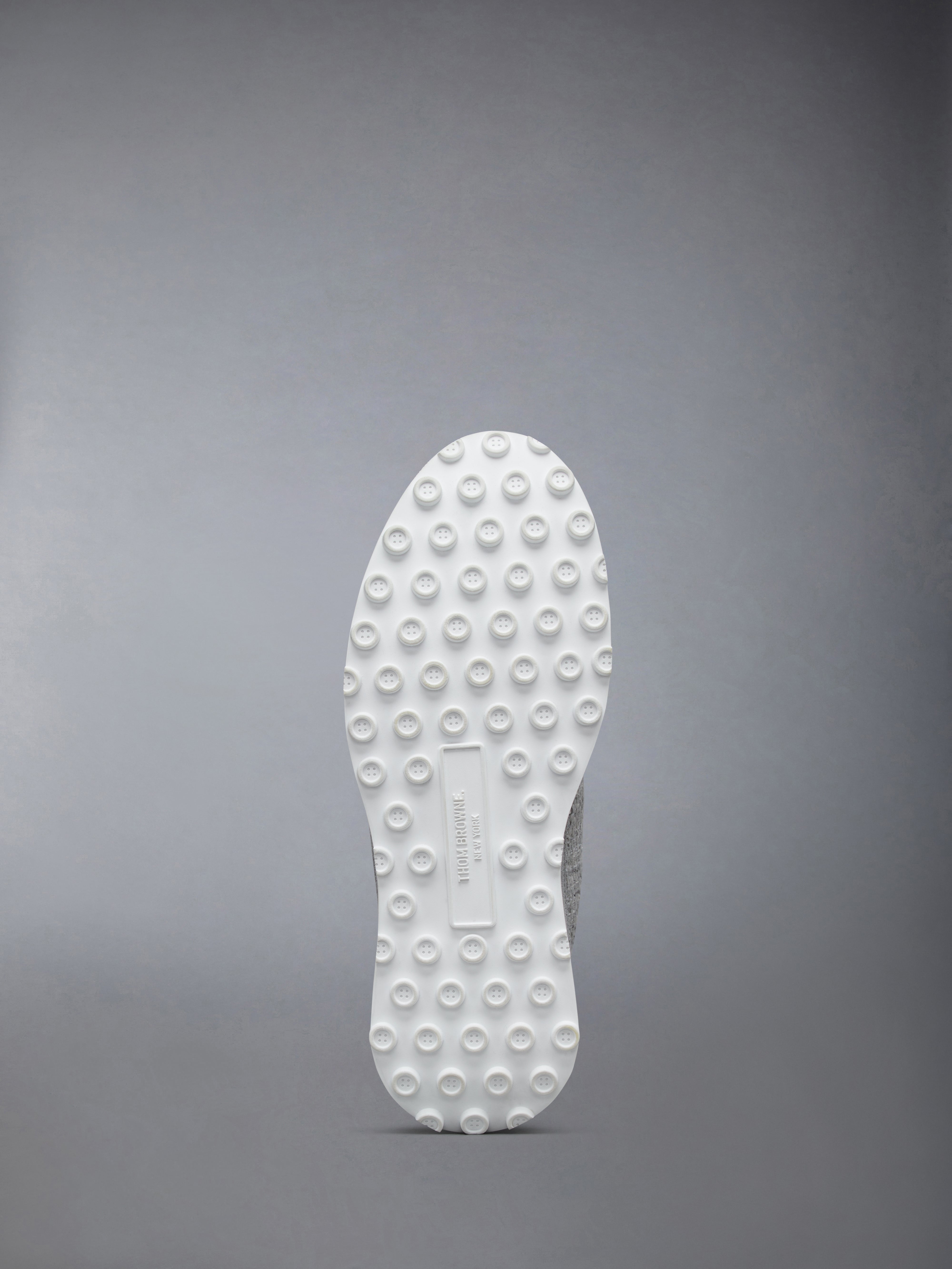 Tech Runner W/ Rwb Lace Loops And Clear Sole In Woven Solid