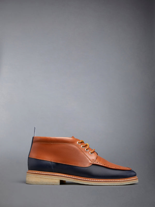 Vacchetta Leather Crepe Sole Mid Top Deck Shoe - featured image