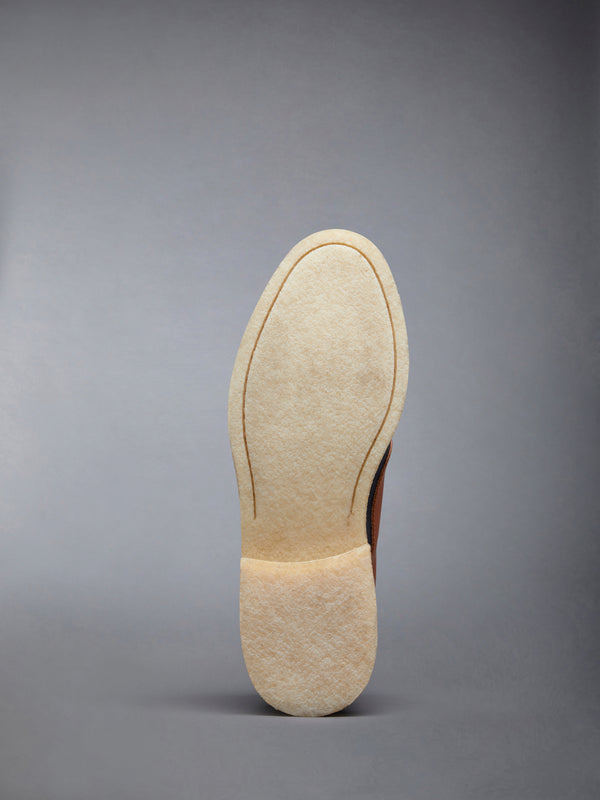 Vacchetta Leather Crepe Sole Mid Top Deck Shoe - image 6