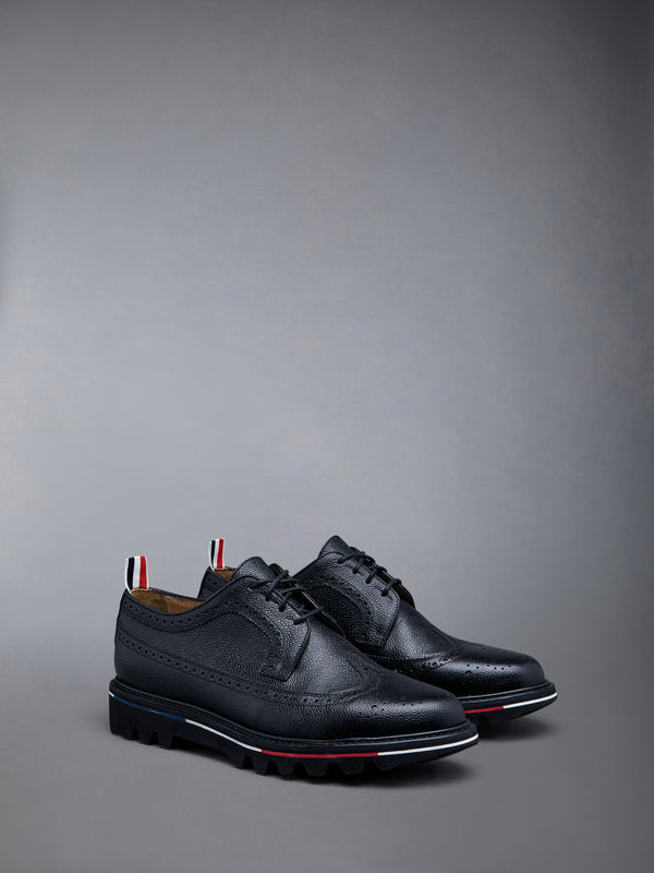 Pebble Grain Leather Tread Sole Longwing Brogue - image 2