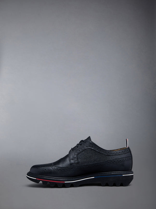 Pebble Grain Leather Tread Sole Longwing Brogue - image 3
