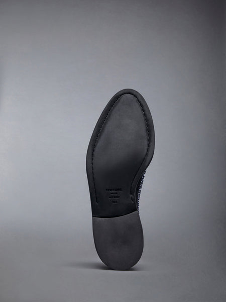 Trompe L'oeil Knit Micro Sole Longwing Brogue BLK/WHT