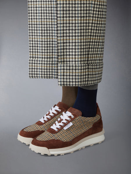 GUNCLUB CHECK CHEVIOT TWEED ALUMNI SNEAKERS
