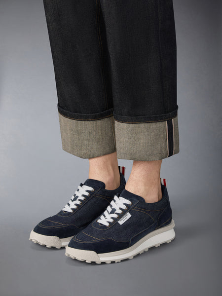 SELVEDGE DENIM TECH RUNNER ALUMNI SNEAKER NAVY