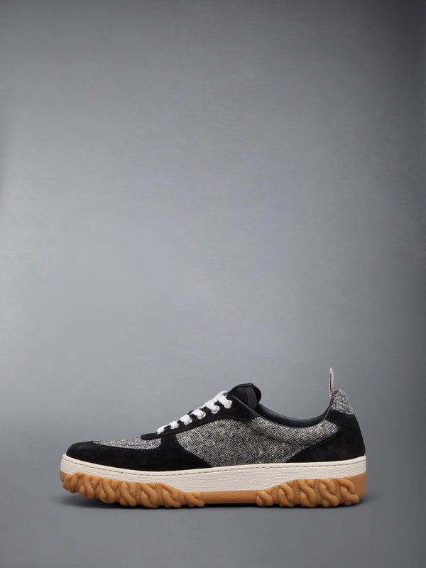 DONEGAL TWEED CABLE KNIT SOLE LETTERMAN SNEAKERS - image 3