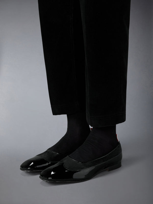 SOFT PATENT CALF SUEDE OPERA BALLERINA - image 4