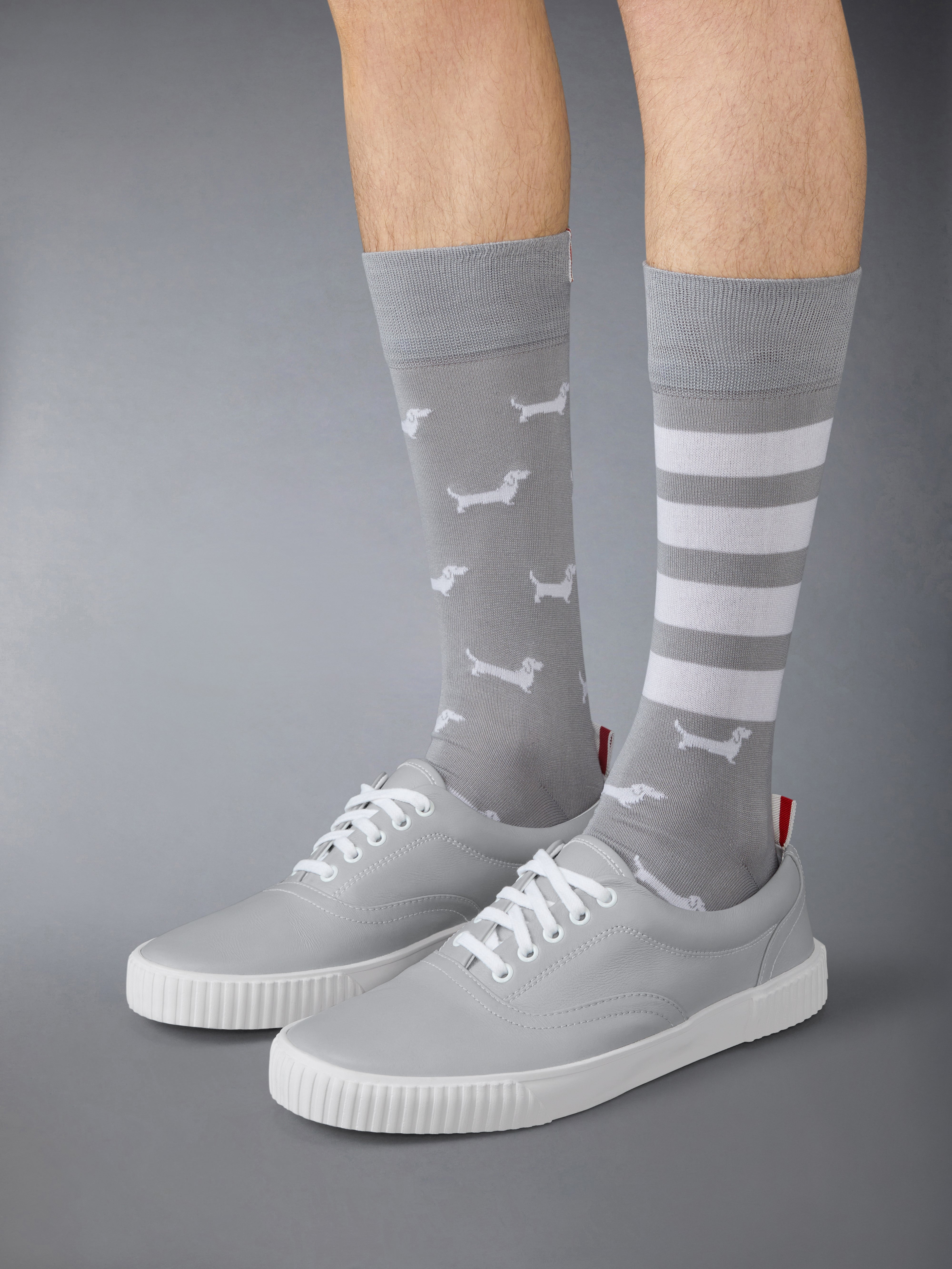 Thom Browne｜SNEAKERS (MFE007B 05584 100) VITELLO CALF HERITAGE SNEAKERS | Thom Browne