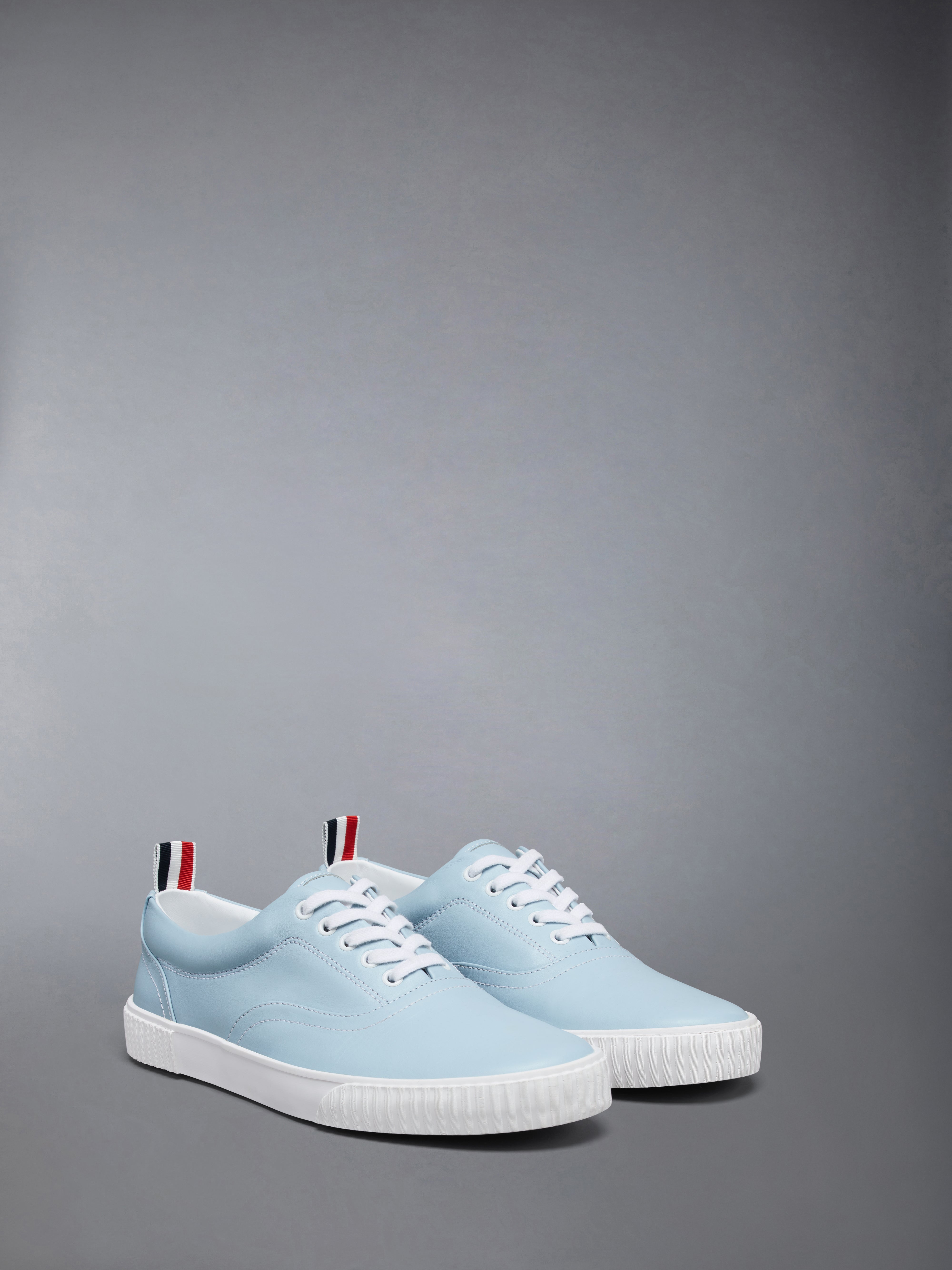 スニーカー THOM BROWNE Men Sneakers MFE007B05584100 WHITE VITELLO CALF HERITAGE SNEAKERS | Thom Browne