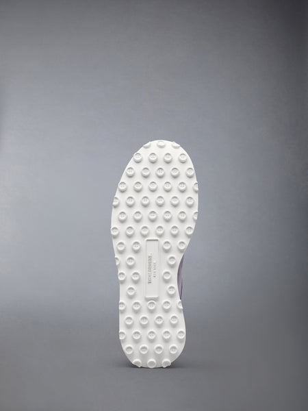 CALF SUEDE TECH RUNNER SNEAKERS LIGHT GREY
