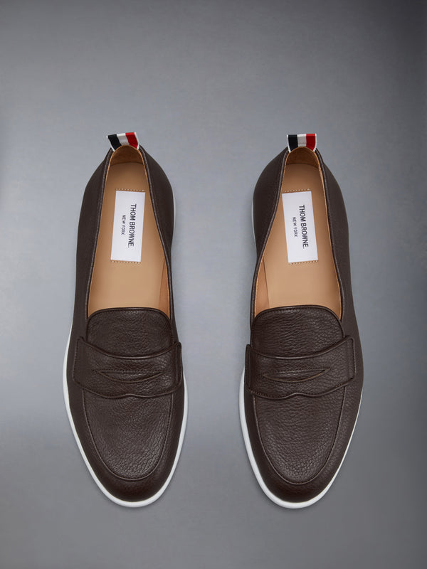 DEERSKIN LEATHER VARSITY PENNY LOAFER - image 5