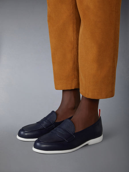 DEERSKIN LEATHER VARSITY PENNY LOAFER