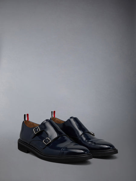 SOFT SPAZZOLATO OXFORD DOUBLE MONKSTRAP SHOE