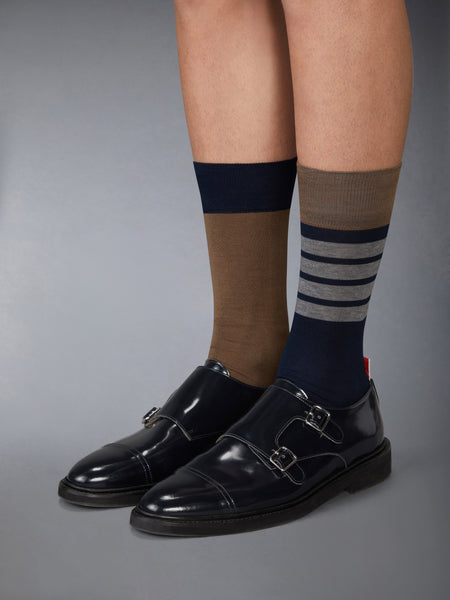 SOFT SPAZZOLATO OXFORD DOUBLE MONKSTRAP SHOE