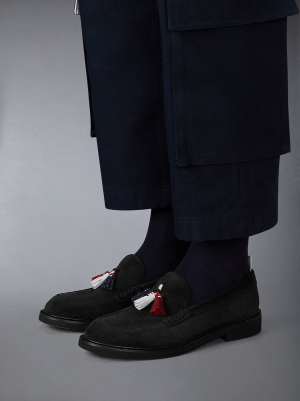 CALF SUEDE RWB TASSEL LOAFER - image 4