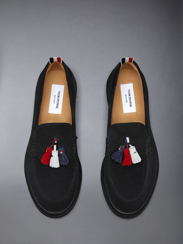 CALF SUEDE RWB TASSEL LOAFER - image 5