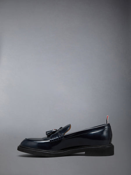 SPAZZOLATO LEATHER TASSLE LOAFER