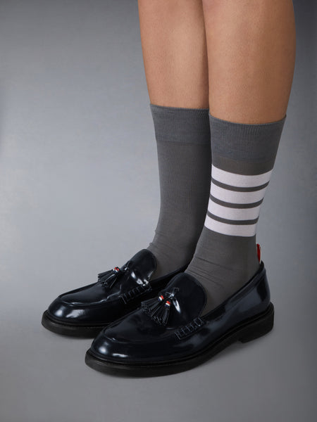 SPAZZOLATO LEATHER TASSLE LOAFER