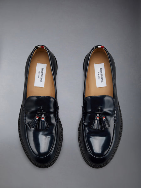 SPAZZOLATO LEATHER TASSLE LOAFER