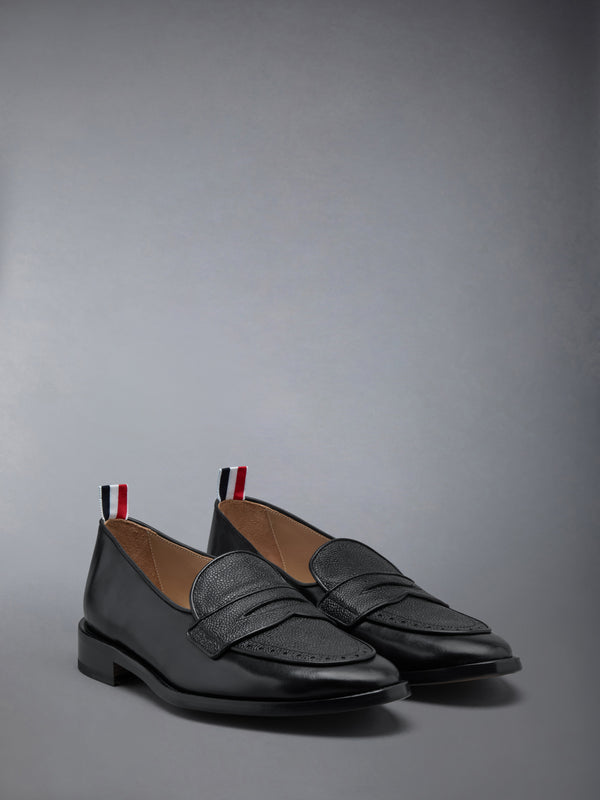 VITELLO LEATHER VARSITY PENNY LOAFER - image 3