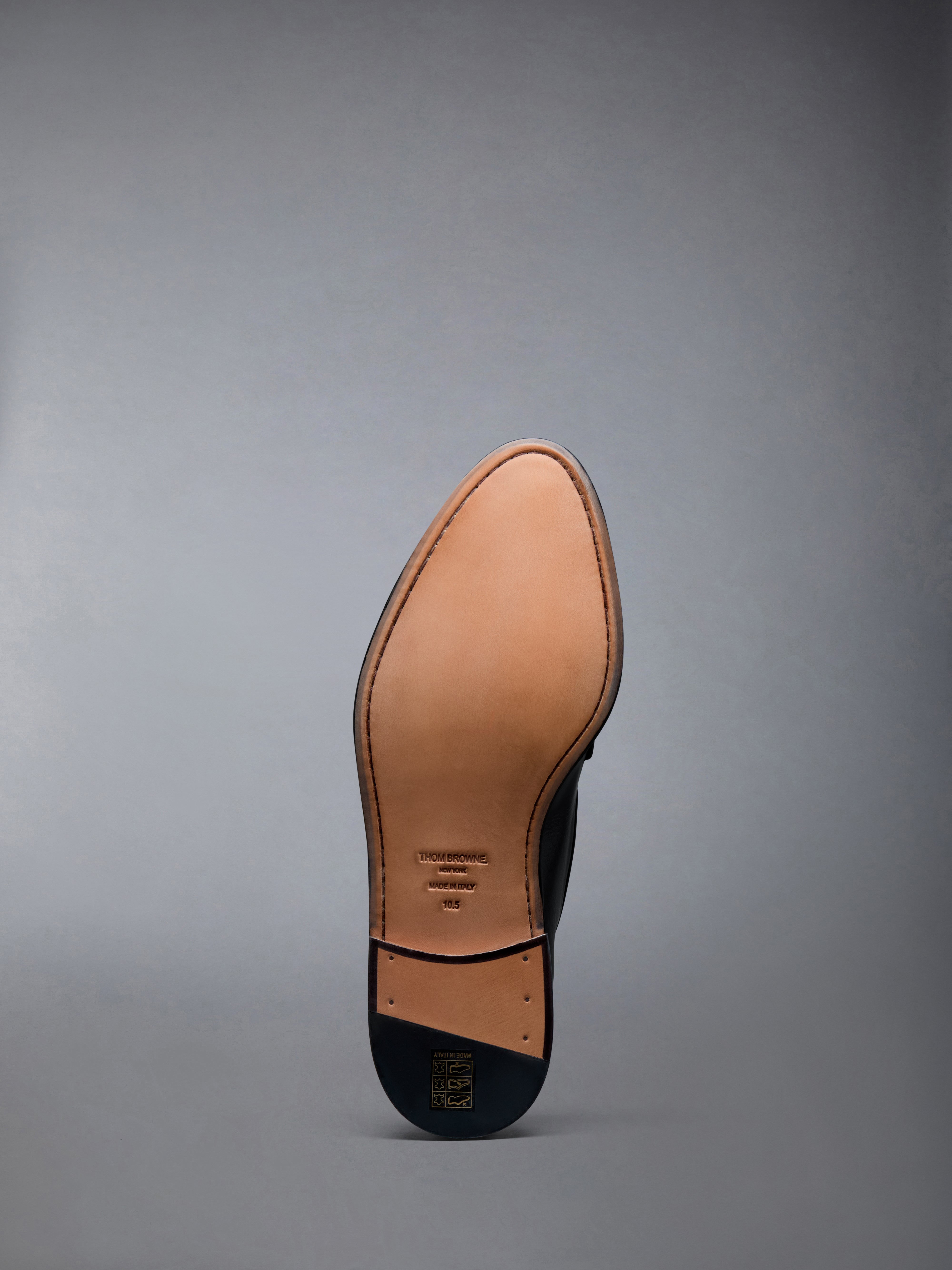 Vitello Calf Leather Sole Varsity Penny Loafer | Thom Browne