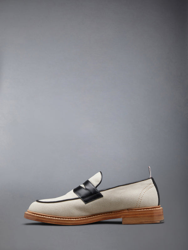 COTTON CANVAS PENNY LOAFER - image 3