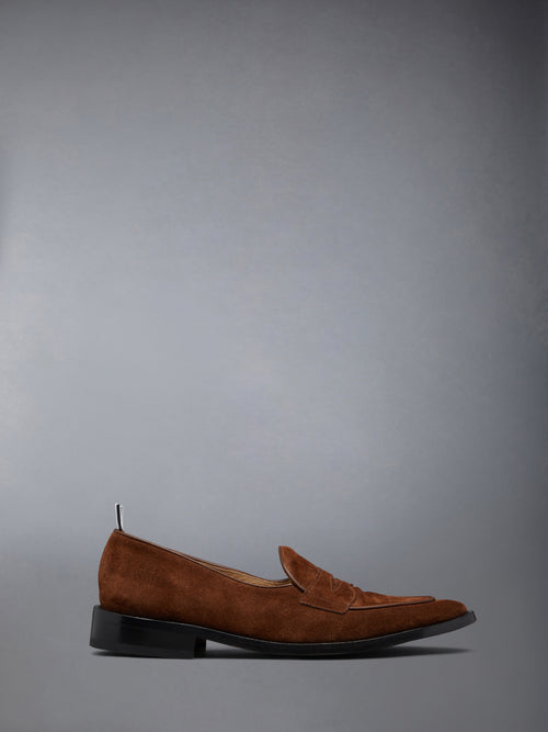 Suede Varsity Penny Loafer | Thom Browne