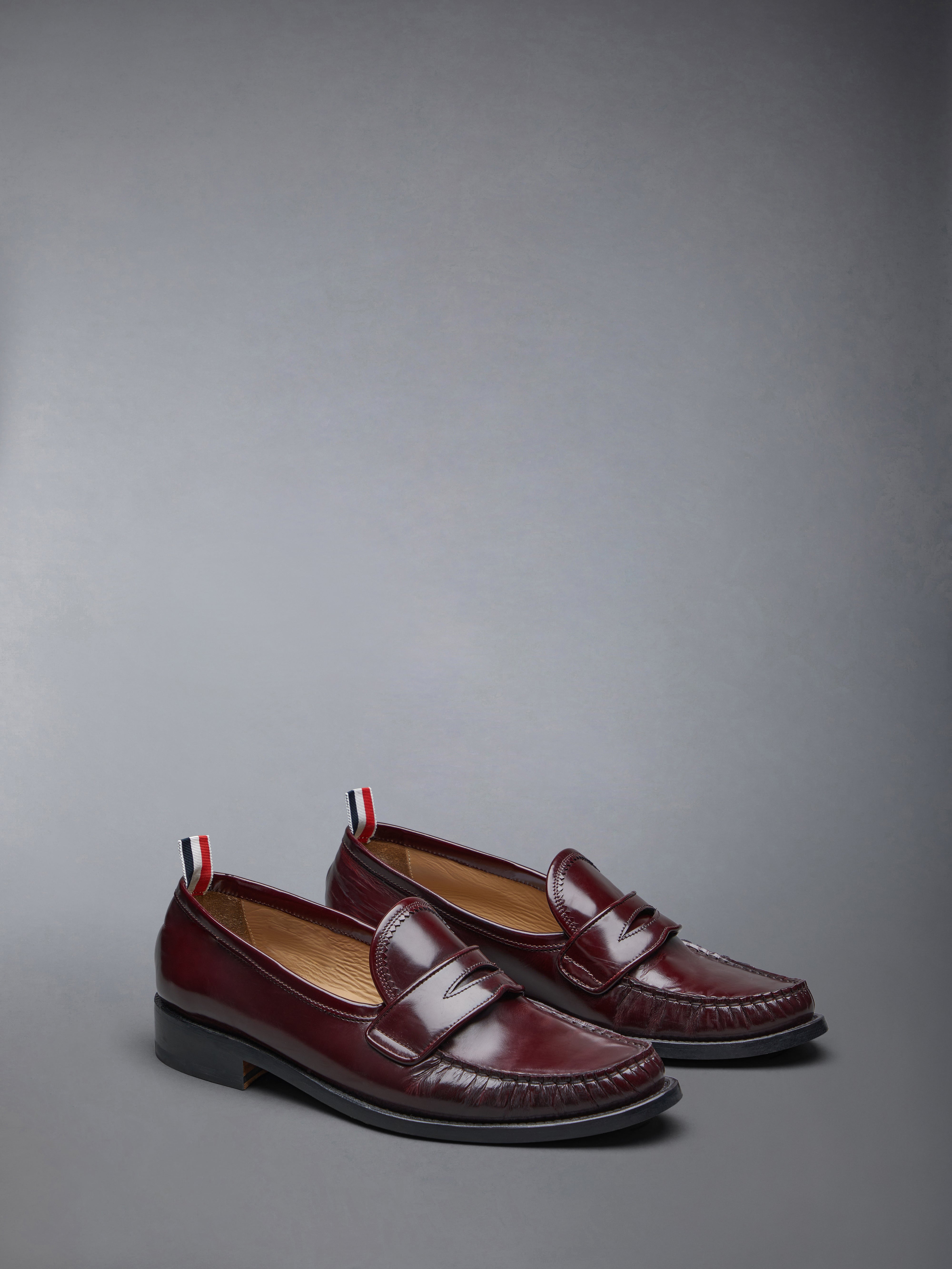 Spazzolato Pleated Varsity Loafer | Thom Browne