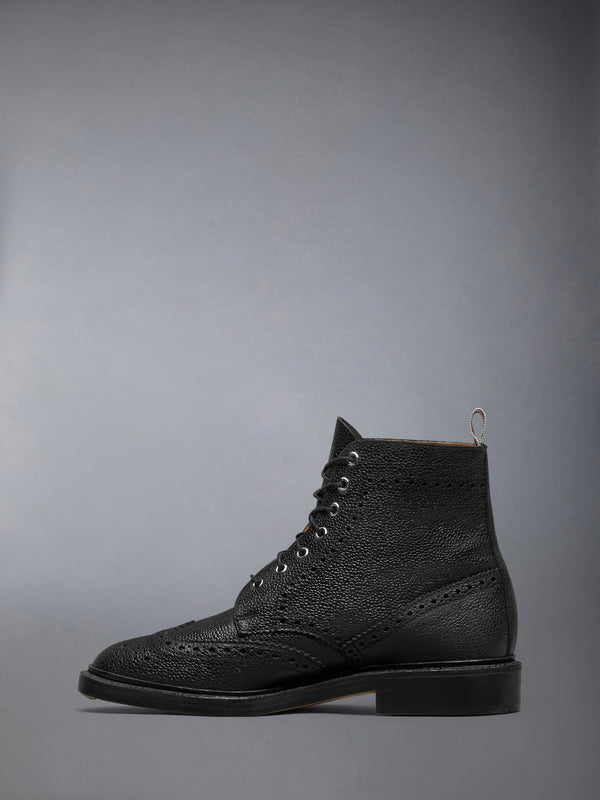 PEBBLE GRAIN LEATHER SOLE WINGTIP BOOT - image 3